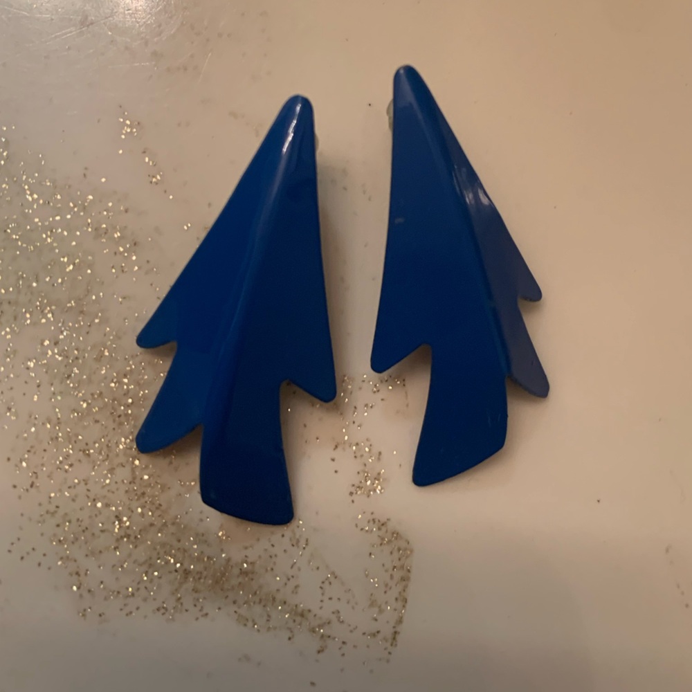 Set of 4 Vintage Earrings / plastic backs - Picture 6 of 6